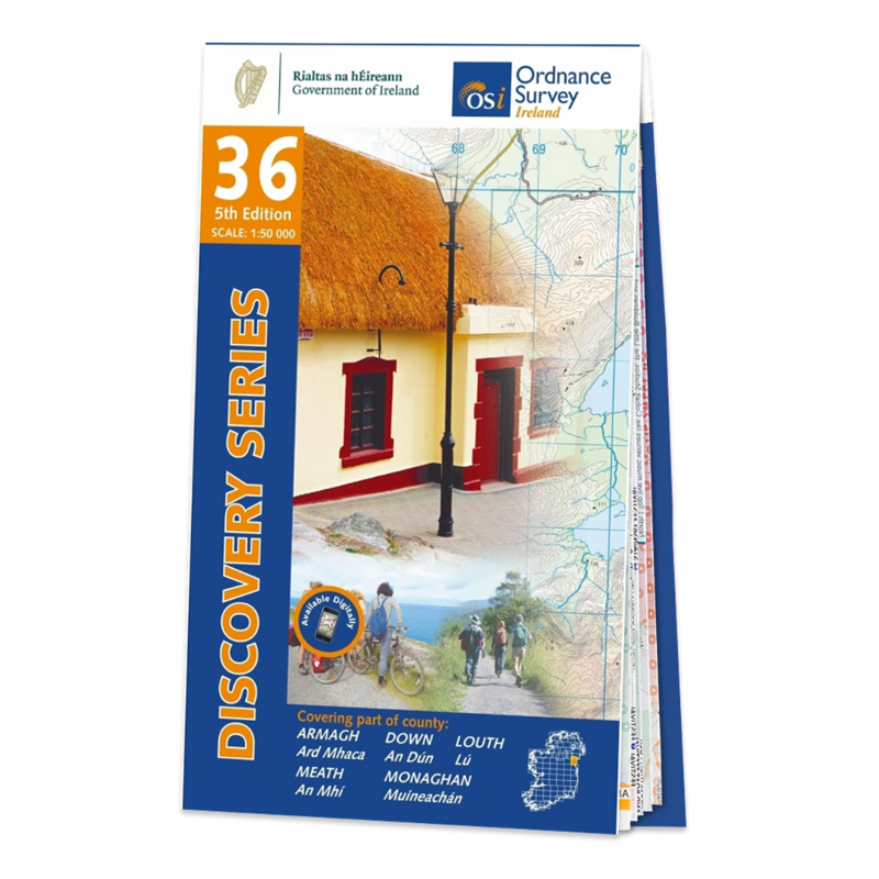 OSI Discovery Series Sheet 36 Armagh Down Louth Meath Monaghan. 5th. Edition 2020
